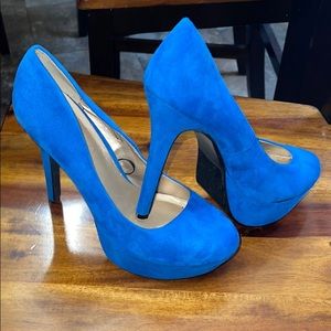 Blue heels